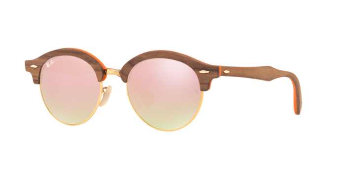 Ray-Ban Clubround Wood Sunglasses RB4246M 12187O