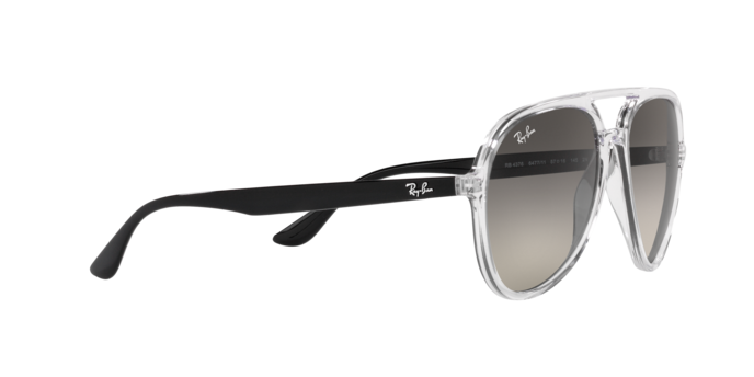 Ray-Ban RB4376 647711 Transparent Sunglasses for Men and Women Ray-Ban RB4376 647711 Transparent Sunglasses for Men and Women