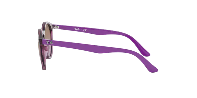 Ray-Ban RJ9064S 706468 - FUXIA TRASPARENTE - Marrone sfumato viola