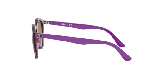 Ray-Ban RJ9064S 706468 - FUXIA TRASPARENTE - Marrone sfumato viola