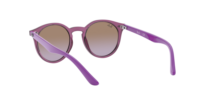 Ray-Ban RJ9064S 706468 - FUXIA TRASPARENTE - Marrone sfumato viola