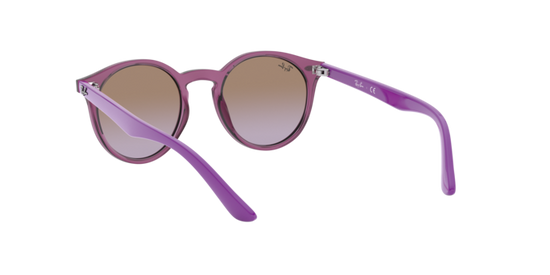 Ray-Ban RJ9064S 706468 - FUXIA TRASPARENTE - Marrone sfumato viola