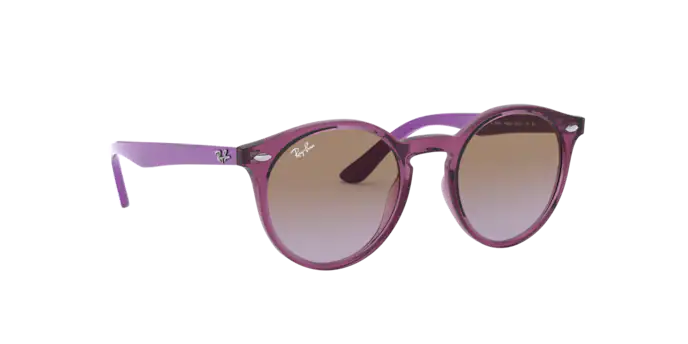 Ray-Ban RJ9064S 706468 - FUXIA TRASPARENTE - Marrone sfumato viola