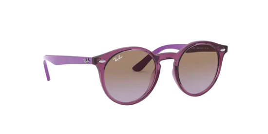 Ray-Ban RJ9064S 706468 - FUXIA TRASPARENTE - Marrone sfumato viola