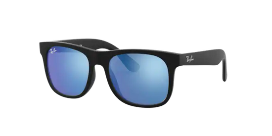 Ray-Ban RJ9069S JUNIOR JUSTIN 702855 - GOMMA NERO - Specchio blu