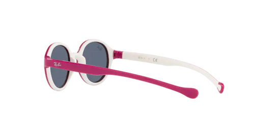 Ray-Ban RJ9075S 710187 - FUXIA SU GOMMA CREMA - Grigio Scuro