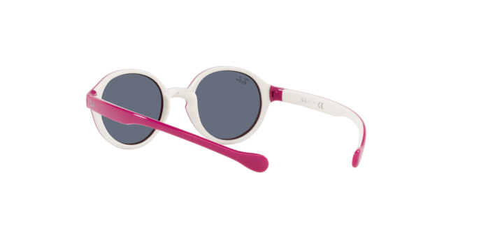 Ray-Ban RJ9075S 710187 - FUXIA SU GOMMA CREMA - Grigio Scuro