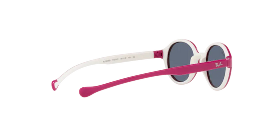 Ray-Ban RJ9075S 710187 - FUXIA SU GOMMA CREMA - Grigio Scuro