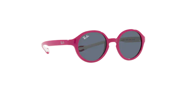 Ray-Ban RJ9075S 710187 - FUXIA SU GOMMA CREMA - Grigio Scuro