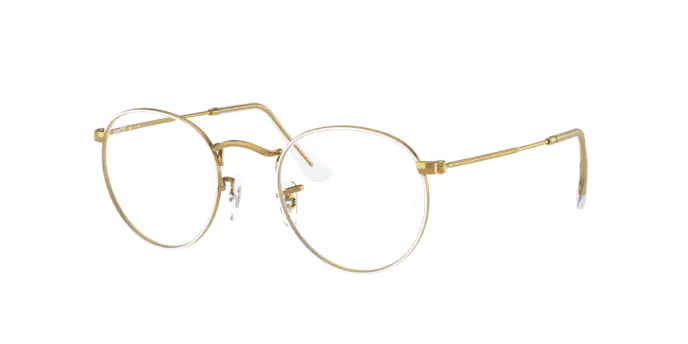 Ray-Ban Round Metal Eyeglasses RX3447V 3104