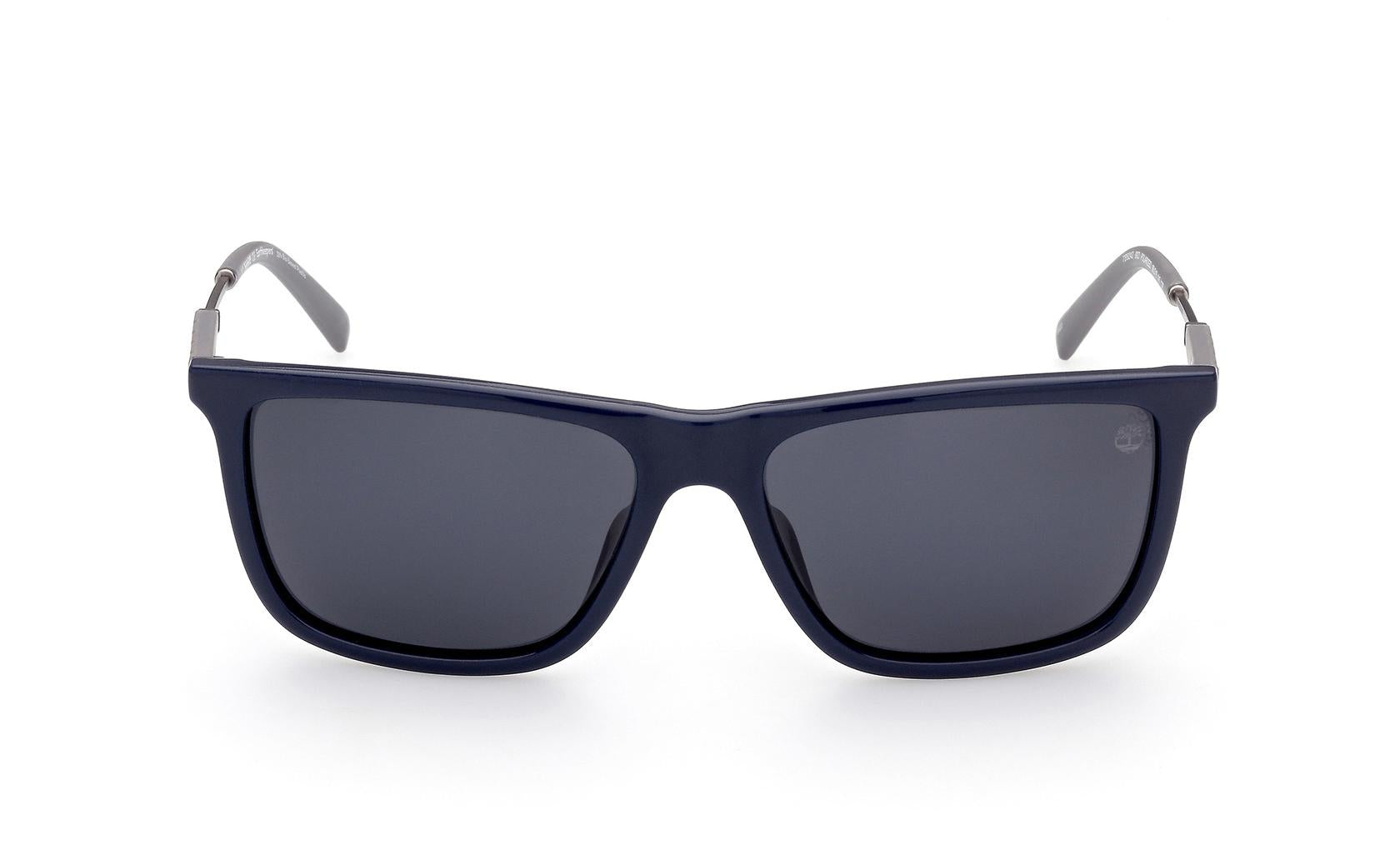 Timberland TB9242 Sunglasses Shiny Blue / Smoke Polarized - 90D