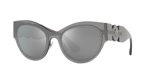 Versace Sunglasses VE2234 TRANSPARENT GREY MIRROR SILVER