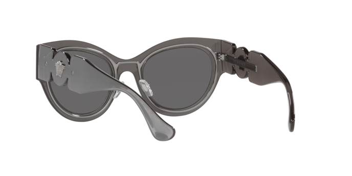 Versace Sunglasses VE2234 TRANSPARENT GREY MIRROR SILVER