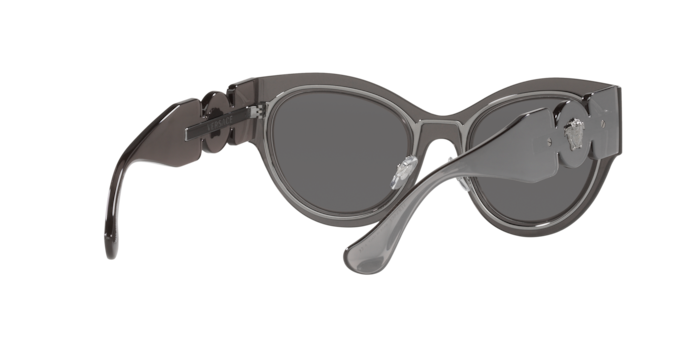 Versace Sunglasses VE2234 TRANSPARENT GREY MIRROR SILVER