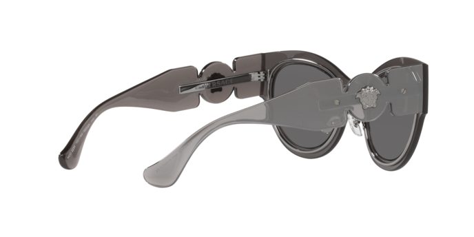 Versace Sunglasses VE2234 TRANSPARENT GREY MIRROR SILVER