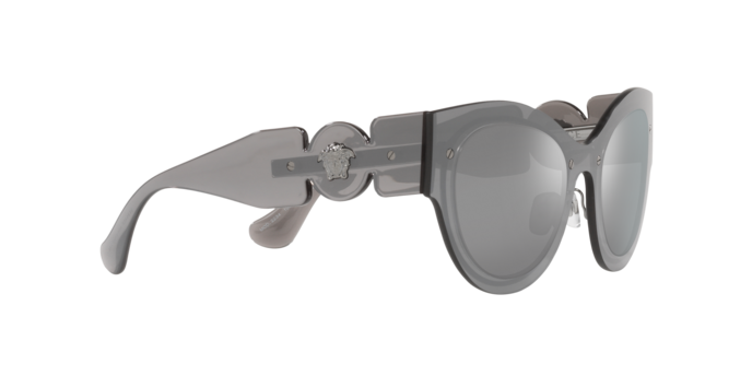 Versace Sunglasses VE2234 TRANSPARENT GREY MIRROR SILVER