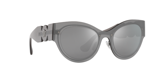 Versace Sunglasses VE2234 TRANSPARENT GREY MIRROR SILVER