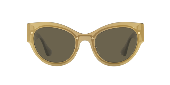 Versace Sunglasses VE2234 TRANSPARENT BROWN MIRROR GOLD