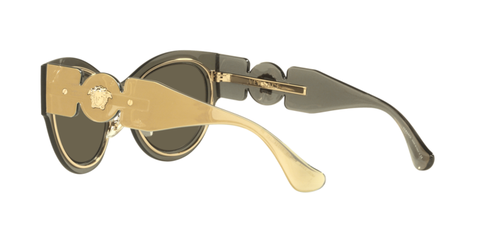 Versace Sunglasses VE2234 TRANSPARENT BROWN MIRROR GOLD