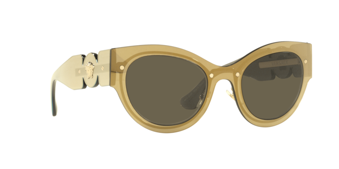 Versace Sunglasses VE2234 TRANSPARENT BROWN MIRROR GOLD