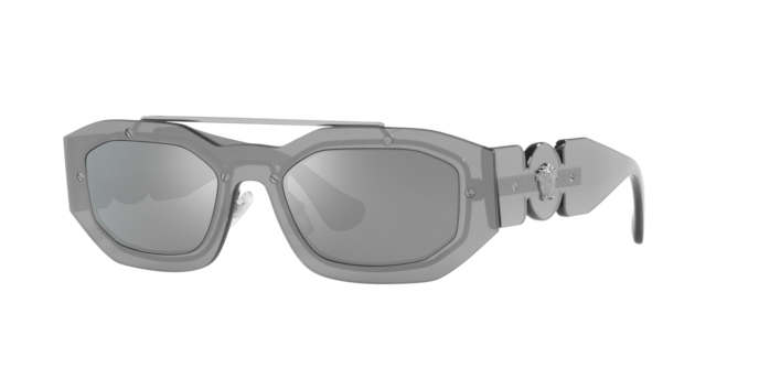 Load image into Gallery viewer, Versace Sunglasses VE2235 TRANSP GREY MIRROR SILVER

