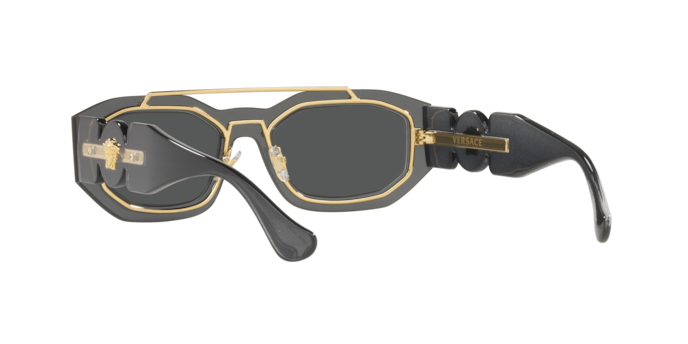 Versace Sunglasses VE2235 TRANSPARENT DARK GREY