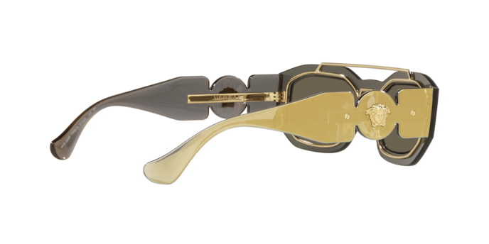 Versace Sunglasses VE2235 TRANSPARENT BROWN MIRROR GOLD