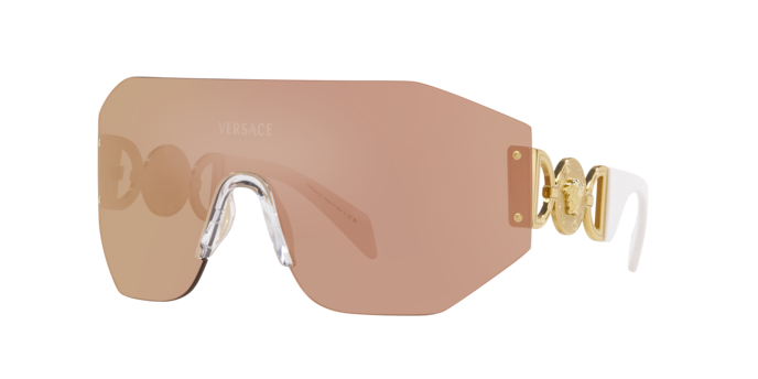 Versace Sunglasses VE2258 DARK BROWN MIRROR ROSE GOLD