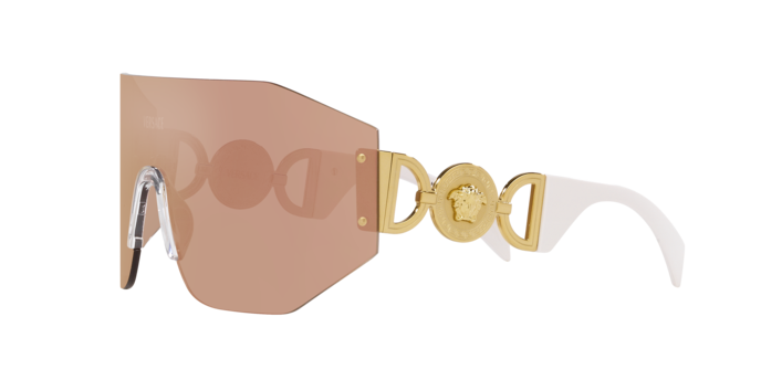 Versace Sunglasses VE2258 DARK BROWN MIRROR ROSE GOLD