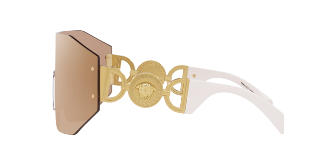 Versace Sunglasses VE2258 DARK BROWN MIRROR ROSE GOLD