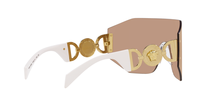 Versace Sunglasses VE2258 DARK BROWN MIRROR ROSE GOLD