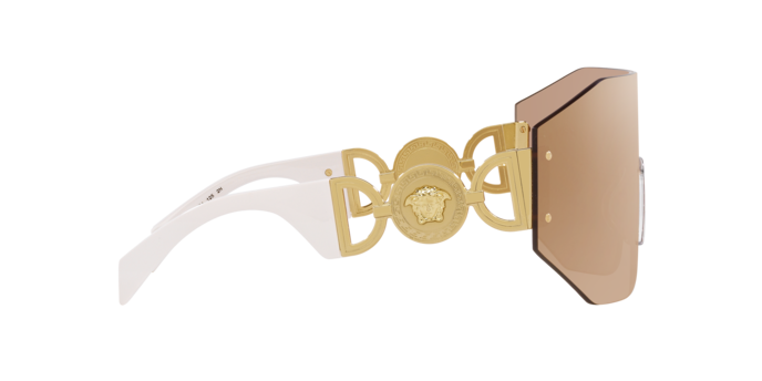 Versace Sunglasses VE2258 DARK BROWN MIRROR ROSE GOLD