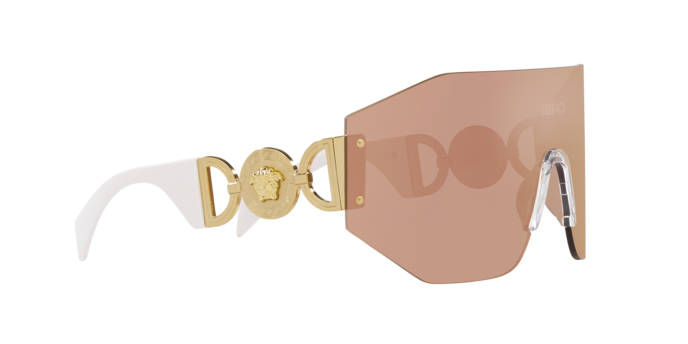 Versace Sunglasses VE2258 DARK BROWN MIRROR ROSE GOLD