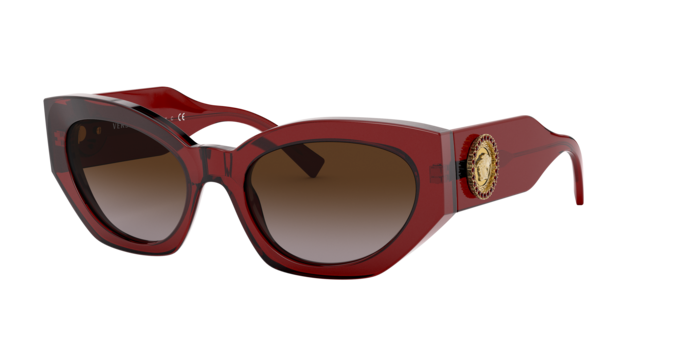 Versace Sunglasses VE4376B TRANSPARENT RED