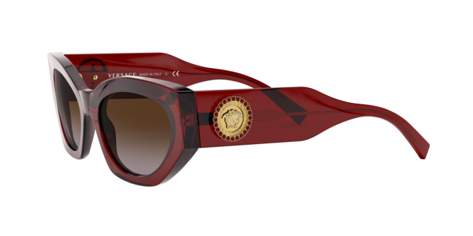 Versace Sunglasses VE4376B TRANSPARENT RED