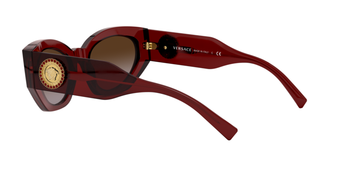 Versace Sunglasses VE4376B TRANSPARENT RED