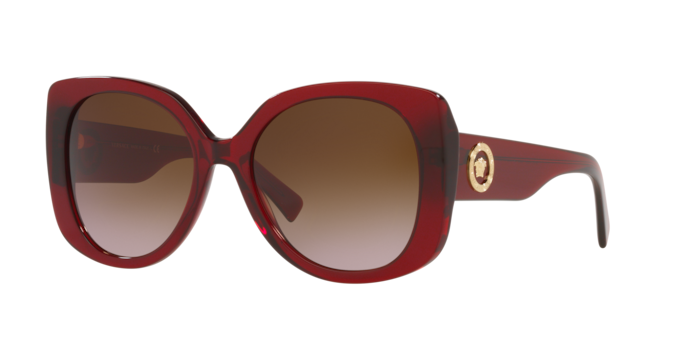 Versace Sunglasses VE4387 TRANSPARENT RED