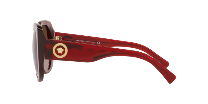 Versace Sunglasses VE4387 TRANSPARENT RED