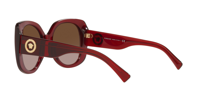 Versace Sunglasses VE4387 TRANSPARENT RED