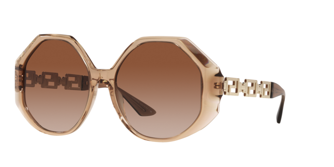 Versace Sunglasses VE4395 TRANSPARENT BROWN
