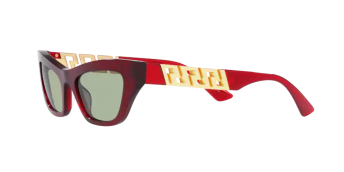 Versace Sunglasses VE4419 TRANSPARENT RED