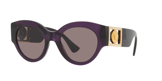 Versace Sunglasses VE4438B TRANSPARENT PLUM