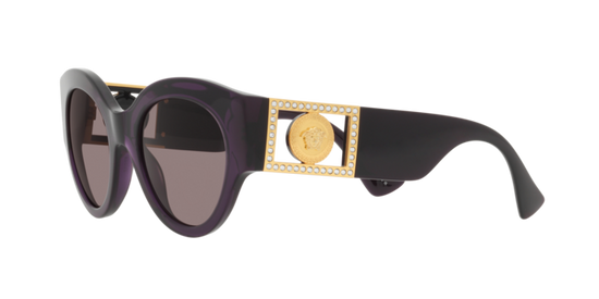 Versace Sunglasses VE4438B TRANSPARENT PLUM