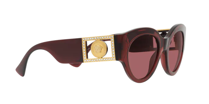 Versace Sunglasses VE4438B TRANSPARENT PARADE RED