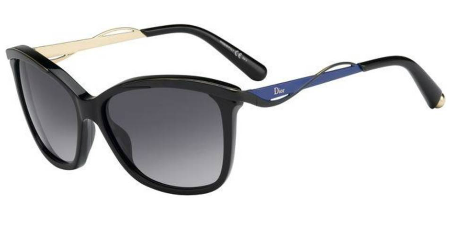 Christian Dior DiorMetalEyes1 6OA/HD Black Matte Blue