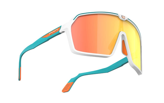 Rudy Project Spinshield White/Emerald (Matte) - Rp Optics Multilaser Orange Sunglasses
