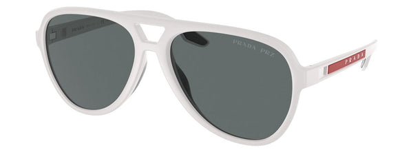 Prada Linea Rossa PS 06WS TWK02G - CAOUTCHOUC BLANC - Gris Foncé Polaire