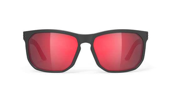 Load image into Gallery viewer, Rudy Project Soundrise Black Matte- Polar 3Fx Hdr Multilaser Red Sunglasses
