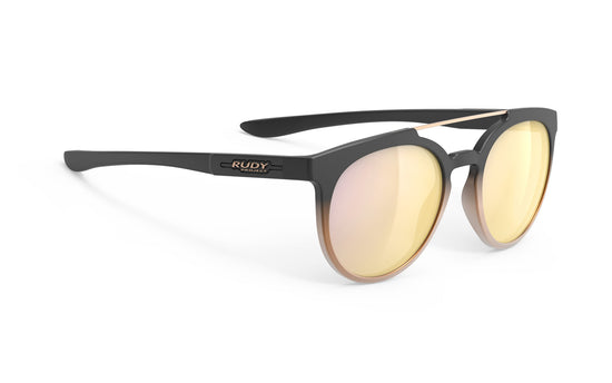 Load image into Gallery viewer, Rudy Project Astroloop Black Fade Bronze Matte - Rp Optics Multilaser Gold Sunglasses
