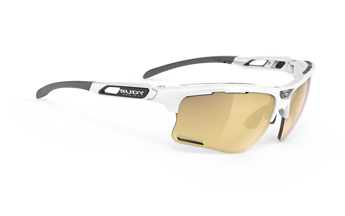 Load image into Gallery viewer, Rudy Project Keyblade White Gloss Rp Optics Ml Gold Sunglasses
